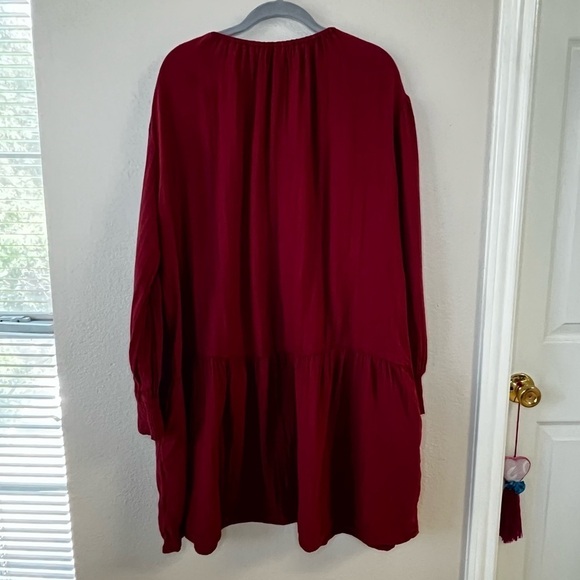 VELVET By Graham & Spencer, Viviana Cotton Gauze Dress, Long Sleeve, Size XL - Picture 9 of 11